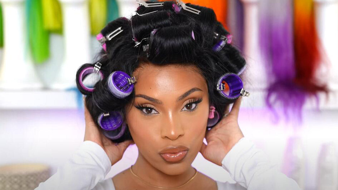 How to style wigs with rollers