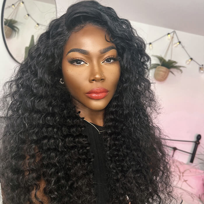Deep Wave 13x4 Pre Bleached Knots HD Lace Front Wigs | VIP ONLY
