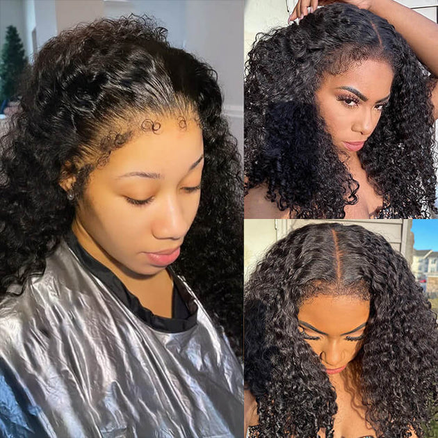 OpHair - 4C Edges Curly Glueless Invisible Lace Wig - OPH001