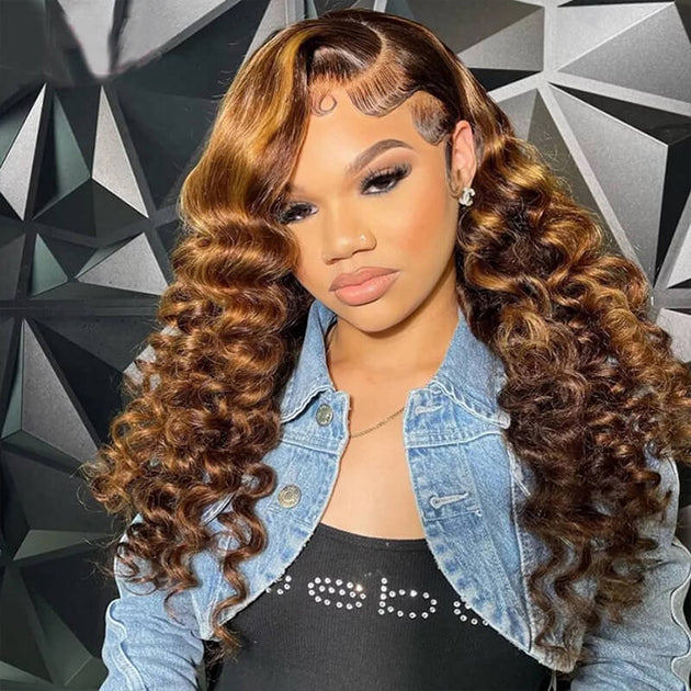 ♡honey♡ Amazon.com : XZZ 20 Inch Ombre Highlight Lace Front Wig