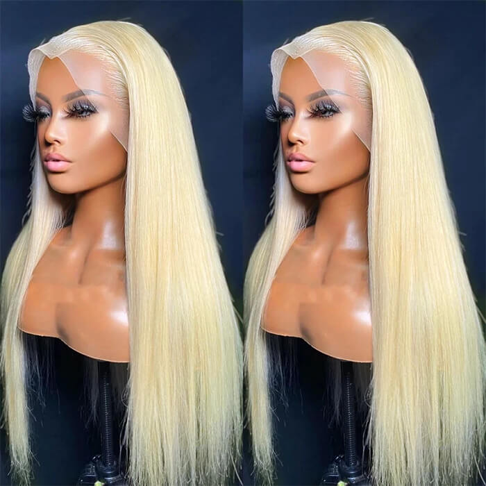 Straight 613 Wigs Blonde 13*4 Lace Front Wigs Affordable 4*4 Closure Wigs 150% Density