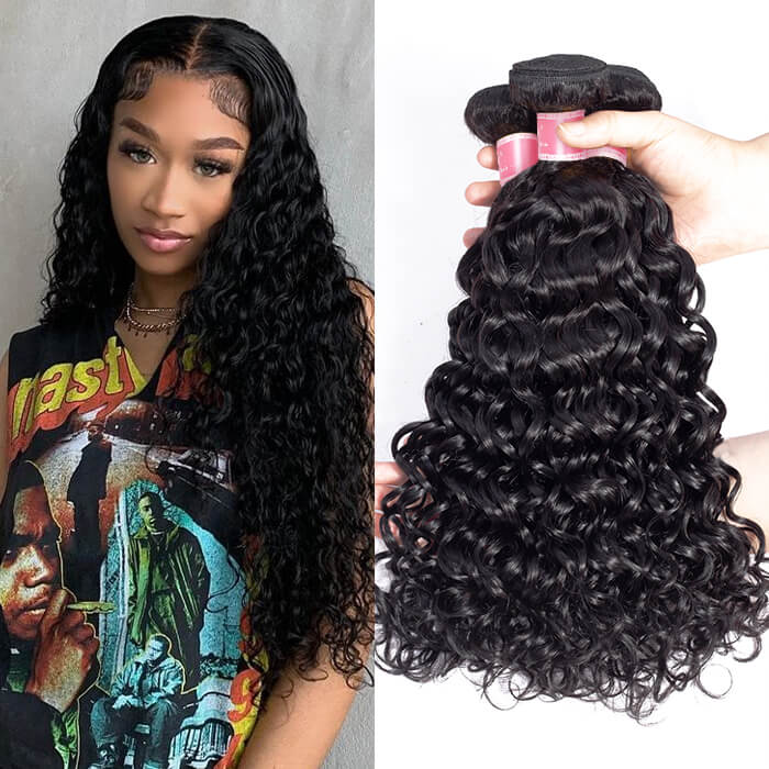 Brazilian Water Wave Hair 3 Bundles Hermosa Hair 10A 100% Virgin Human Hair Extension