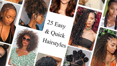 25 Easy & Quick Hairstyles for Black Women (With Video Tutorial)