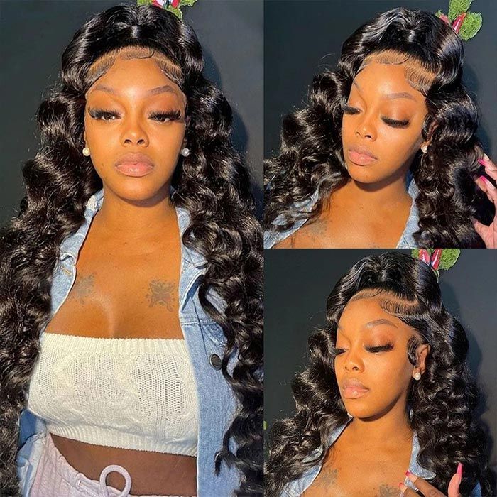 loose wave 360 hd lace frontal human hair wig