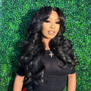 Layered Cut Loose Body Wave 13x6 Frontal HD Lace Wig Glueless Pre-bleached Knots Wig