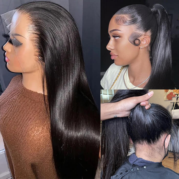 glueless straight 360 hd lace frontal wig