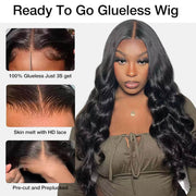 [2Wigs 26inch] Water Wave & Loose Body Wave Ultra Natural & Bleached for Effortless Styling