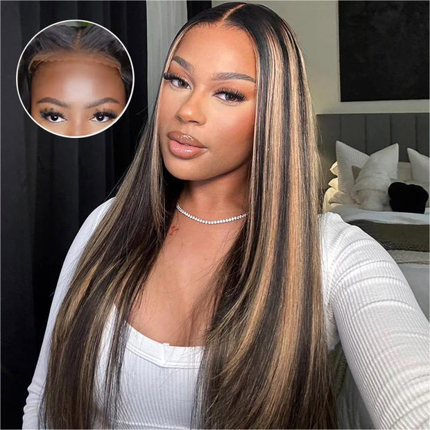 2Wigs = $189 | Highlight Straight Wig + Deep Wave Closure Wig