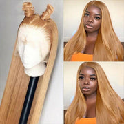 #27 Blonde Pre Plucked Real HD Lace Wigs 180% Density Deep Parting | VIP Special