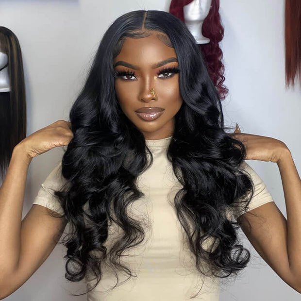 Body Wave 8x5 Big Parting Glueless Pre Cut Pre Bleached HD Lace Wigs | VIP ONLY