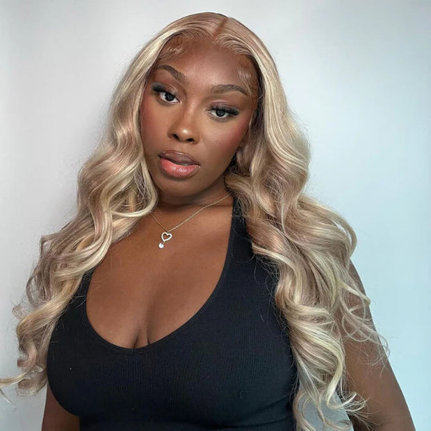 #P18/613 Blonde Highlight 13x4 HD Lace Front Wigs | VIP ONLY