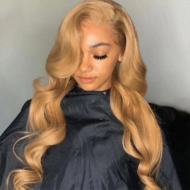 Body Wave 27 Colored HD Lace Human Hair Wigs For Women Honey