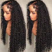 4c curly edges hairline hd lace front wig
