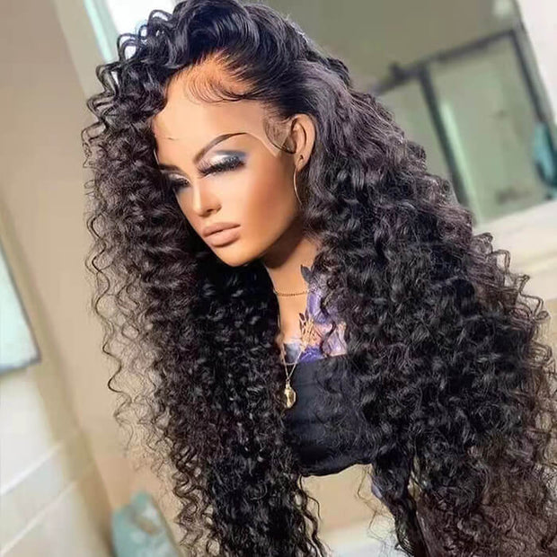 13*4 HD Lace Front Wigs  Deep Wave Transparent Lace Human Hair Wigs