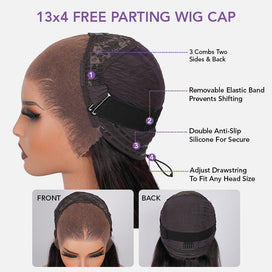 Reddish Brown Body Wave Glueless 13x4 Frontal Pre Cut HD Lace Wig Human Hair S M L Cap