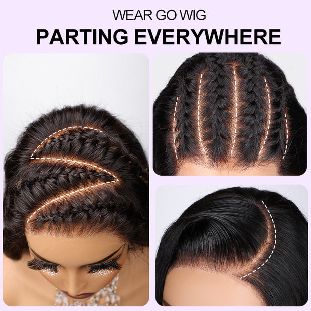 Blonde Highlight HD Lace Closure Wigs #FF1B/27 Color Glueless Ready & Go Wig