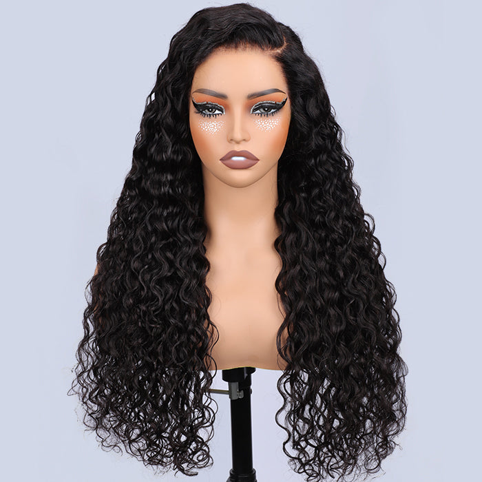 13x6 Full Lace Frontal Water Wave Wig Pre Bleached Glueless  display picture 3