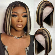 2 Wigs Set | 13x4 HD Lace Frontal Wig & M1b/27 Blonde Highlight 5x5 HD Lace Human Hair Wig