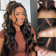 Glueless Blonde Highlight Body Wave Wig Pre Cut 8x5 HD Lace Human Hair 220% Density