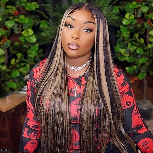 Blonde Highlight HD Lace Closure Wigs P1B/27 Color Glueless Ready & G Hermosa Hair