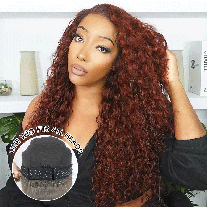 Glueless 360 Lace Wig Water Wave Snug Fit Skin HD Lace Human Hair