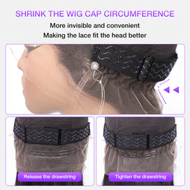 M1B/27 Balayage Highlight 13x6 Glueless HD Lace Front Wig Body Wave Straight Pre Plucked Colored Human Hair Wigs