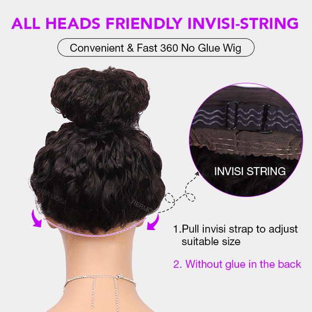 4C Kinky Edge Hairline 360 Transparnt Lace Frontal Kinky Straight Wigs ...