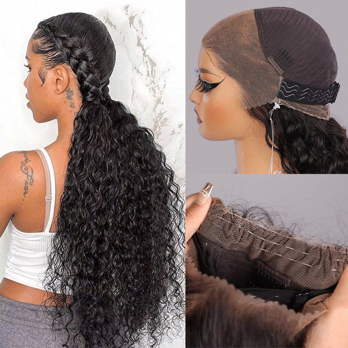 Invisible Strap Wig Hidden String 360 Lace Wig Fit For All Heads Hermosa Hair