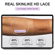 360 Lace Kinky Straight HD Wigs With Kinky Edges Hairline 100% Human Hair Wigs 180% Density