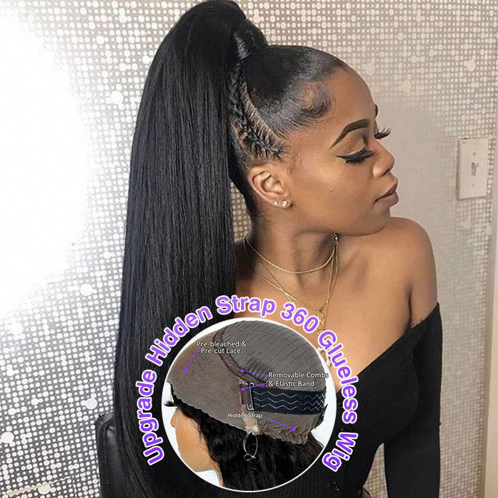 Hermosa Upgrade Glueless Put On And Go Hidden Strap Snug Fit 360 Pre-Cut Lace Frontal Wig