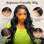[2Wigs 26inch] Jerry Curly & Body Wave Put On And Go Quick & Easy Glueless Wig