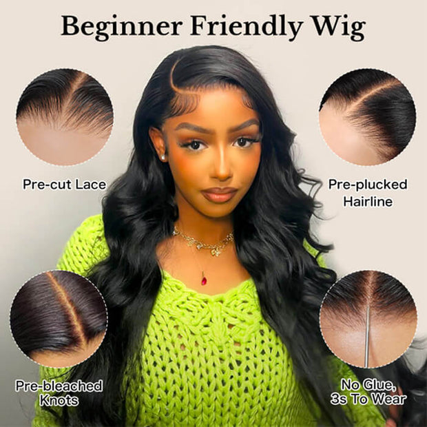 [2Wigs 26inch] Jerry Curly & Body Wave Put On And Go Quick & Easy Glueless Wig
