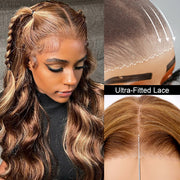 Highlight Put on go® Glueless Wig Pre Cut 4x4 HD Lace Closure Wig Beginner Friendly