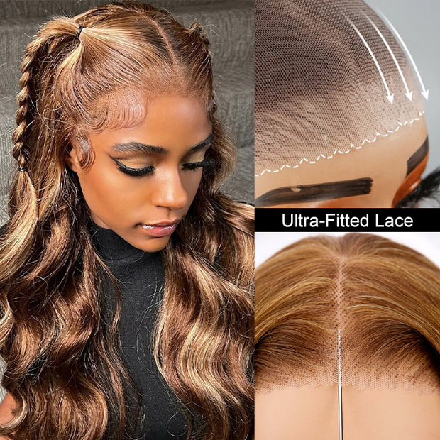 Highlight Put on go® Glueless Wig Pre Cut 4x4 HD Lace Closure Wig Beginner Friendly