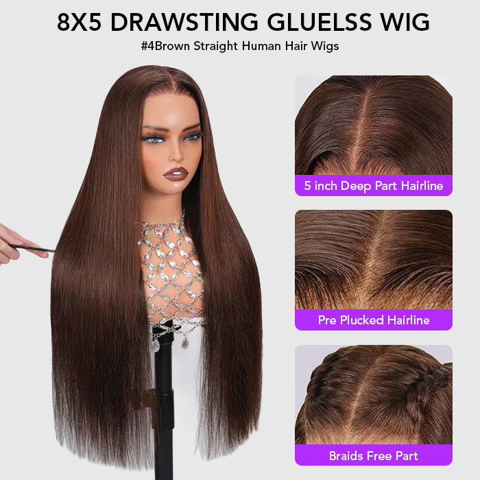straight hair chocolate human hair inches