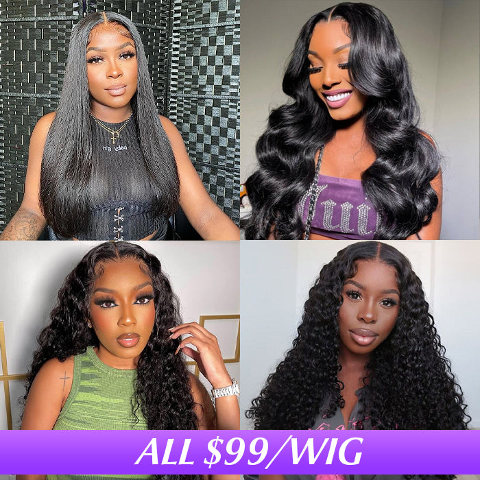 $99 For 5x5 HD Lace Closure Wigs 13x4 Transparent Hd Lace Front Wig