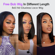Free Wig Inside | 4C Curly Edges Invisi-String Snug Fit 360 Lace Frontal Curly Wigs Bleached Knots Pre Cut Lace Wigs