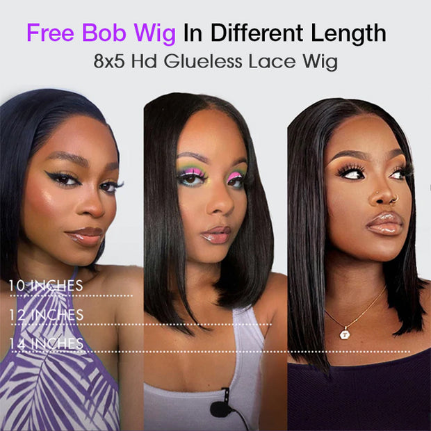 Free Wig Inside | 4C Curly Edges Invisi-String Snug Fit 360 Lace Frontal Curly Wigs Bleached Knots Pre Cut Lace Wigs