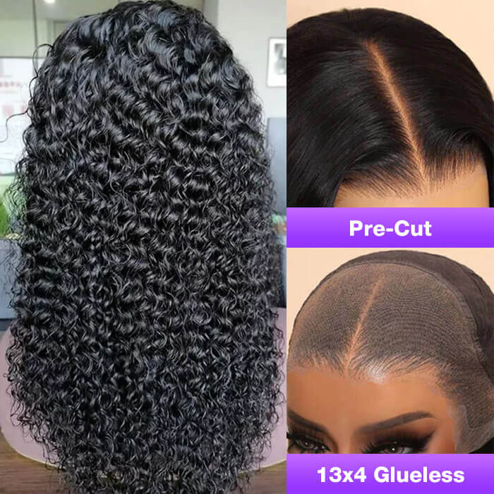 Ear To Ear 13x4 HD Lace Front Straight Wig Pre Cut & Plucked & Bleached Real Glueless Wig
