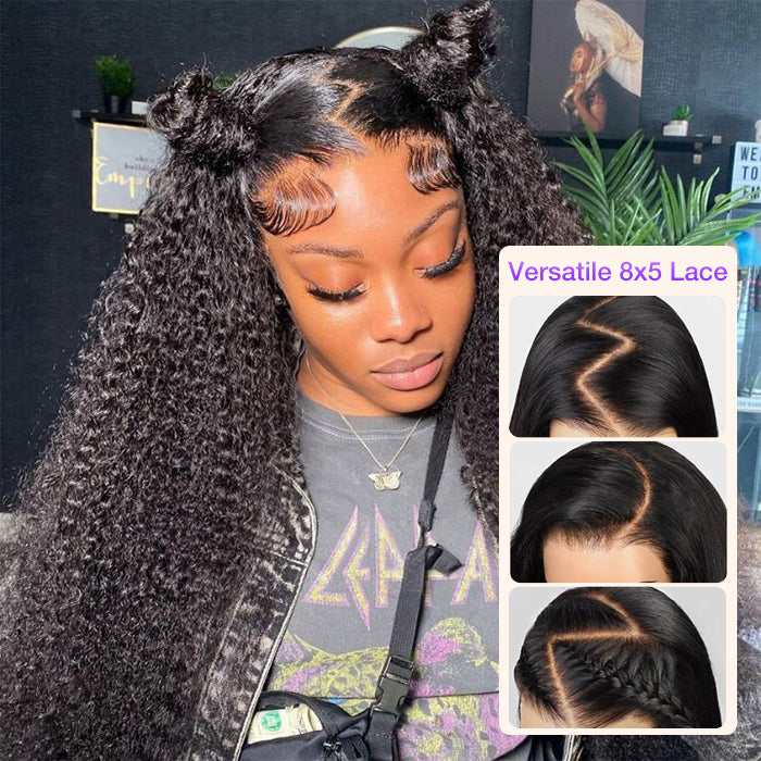 2Wigs 220%] Body Wave & Jerry Curly 24 Inch Versatile 8x5 Pre Cut