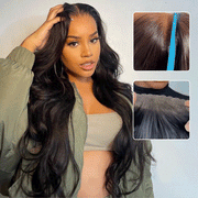 [2Wigs 220%] Body Wave & Silky Straight Super Secure 8x5 Pre-Cut HD Lace Glueless Wig