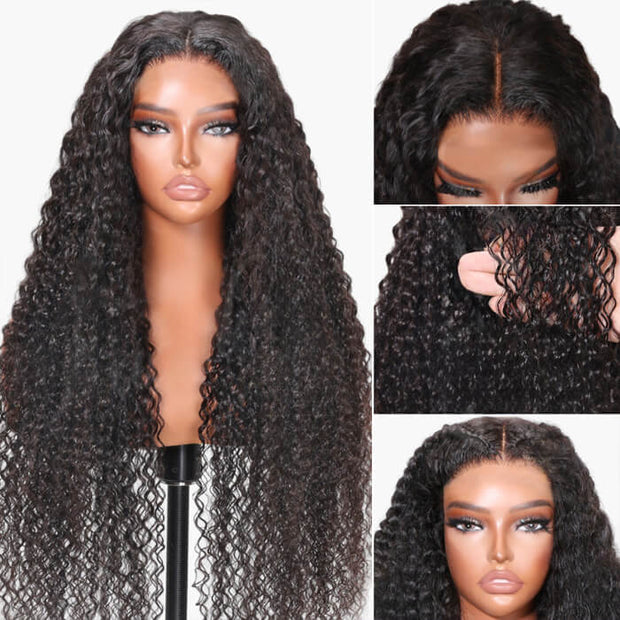 Glueless 13x4 Pre-Cut Lace Front Wig 220% Density Super Secure Real Ear To Ear Pre-Cut & Pre-Pluck & Pre-Bleached
