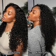 Free Wig Inside | 4C Curly Edges Invisi-String Snug Fit 360 Lace Frontal Curly Wigs Bleached Knots Pre Cut Lace Wigs