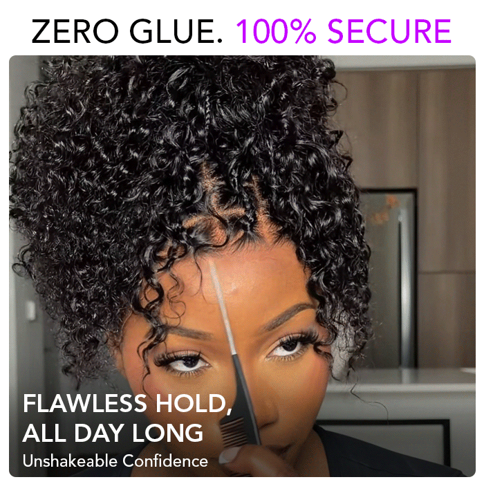Knotless Boho Braided Curly Wigs Drawstring 13x6 Frontal HD Lace with Braided Human Hair Wig Pre-Cut Lace Glueless Wigs
