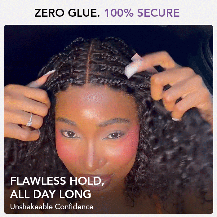 Knotless Boho Braided Curly Wigs Glueless 5x5 HD Lace Closure Bob 100% Human Hair 220% Density