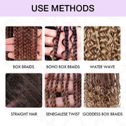 Deep Wave Bulk Hair For Boho Knotless Braiding 100% Human Hair