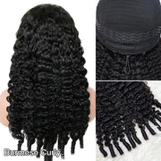 3 In 1 Half Wigs Kinky Curly Flip Over Human Hair Wigs Glueless Install Half Wig With Adjustable Drawstring Beginner Friendly