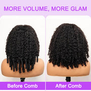 New In Burmese Curly Human Hair Glueless 8x5 HD Lace Wig for Beginners Drawstring 13x6 HD Lace Frontal Wigs