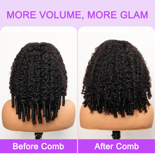 New In Burmese Curly Human Hair Glueless 8x5 HD Lace Wig for Beginners Drawstring 13x6 HD Lace Frontal Wigs