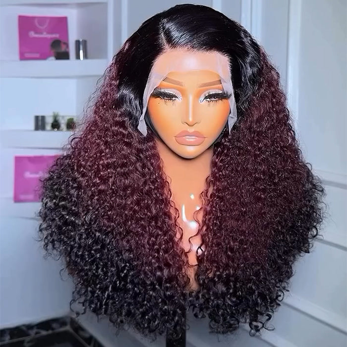 Ombre Burgundy Full Wig Amazon.com : Avolo 30 Inch Ombre Lace Front Wig Human Hair  main image 2